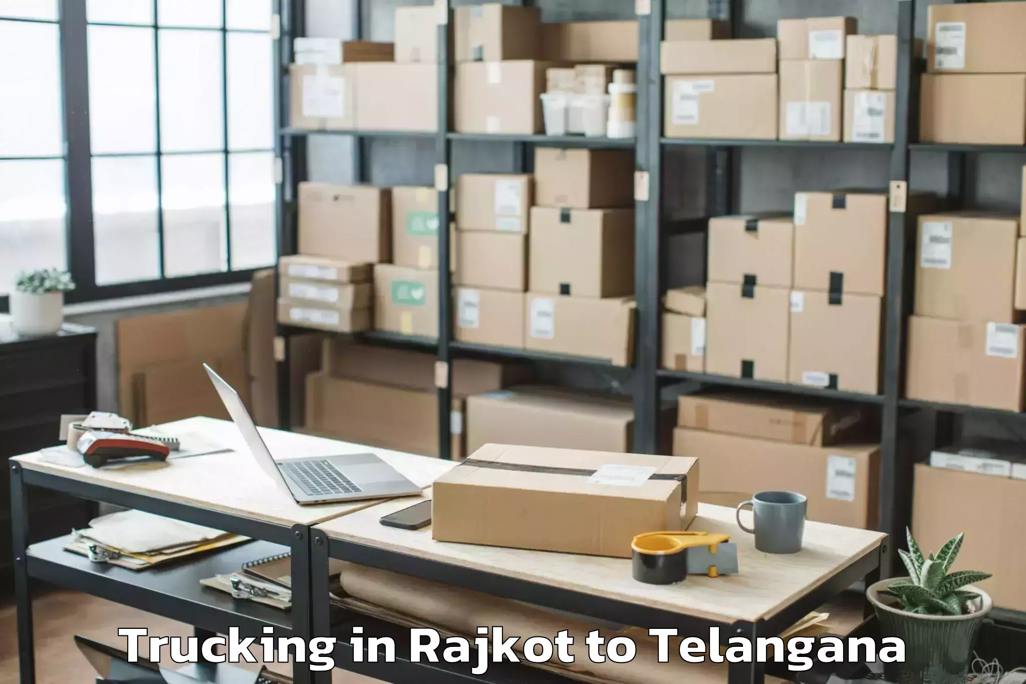 Hassle-Free Rajkot to Nagareddipet Trucking